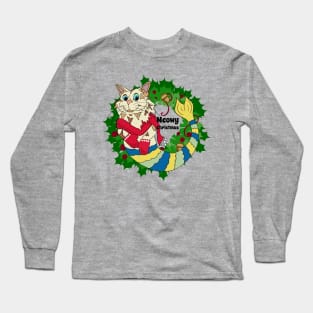 Meowy Christmas Purrmaid Long Sleeve T-Shirt